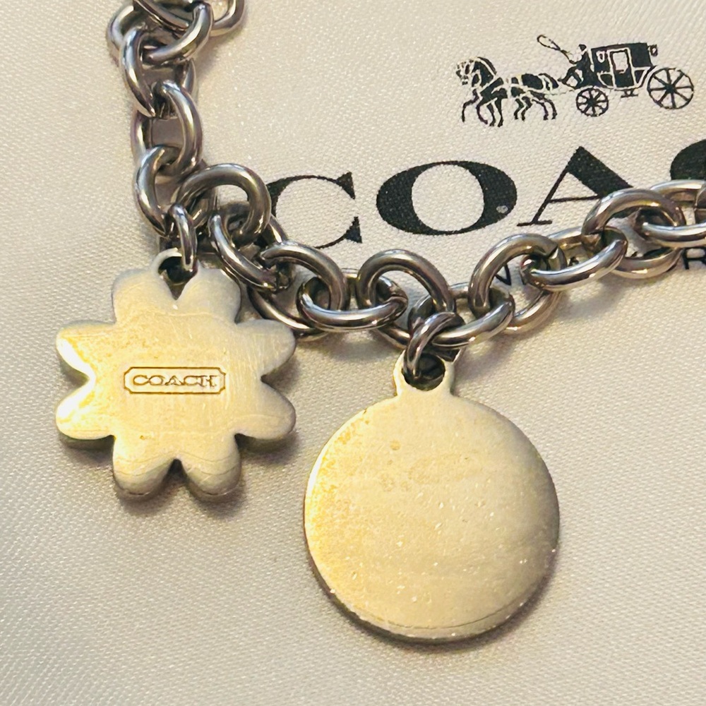 Coach Y2K Heart And Flower Charm Bracelet - Picture 11 of 13